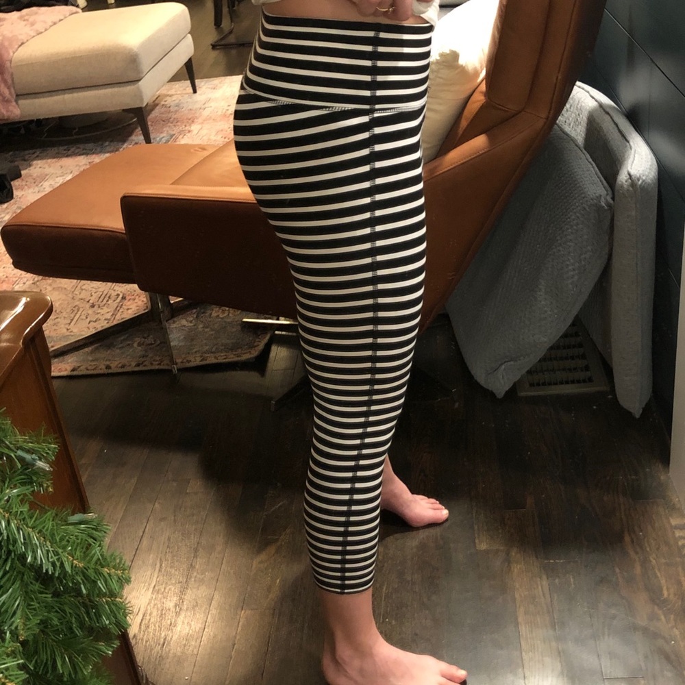 Athleta Striped Leggings